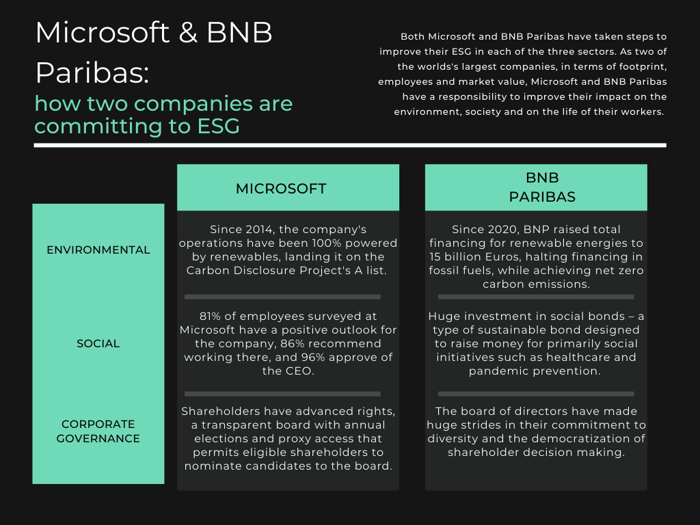 MS and BNB ESG cases